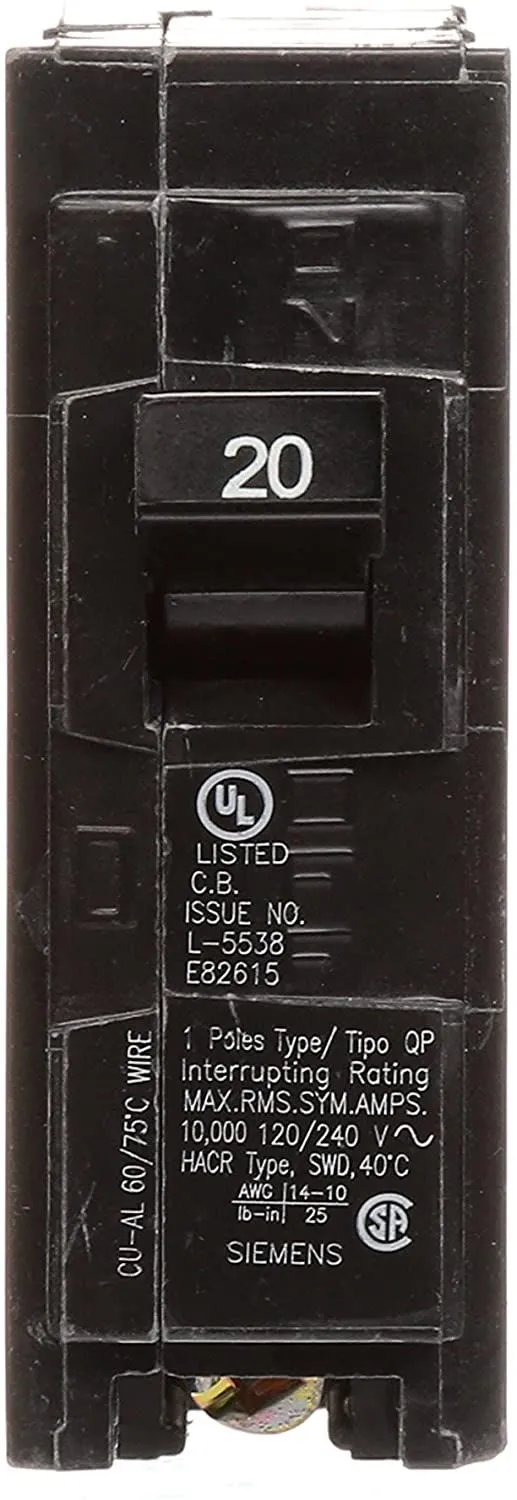 Siemens circuit breaker type Q